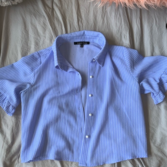 Blue stripped top - Picture 2 of 2